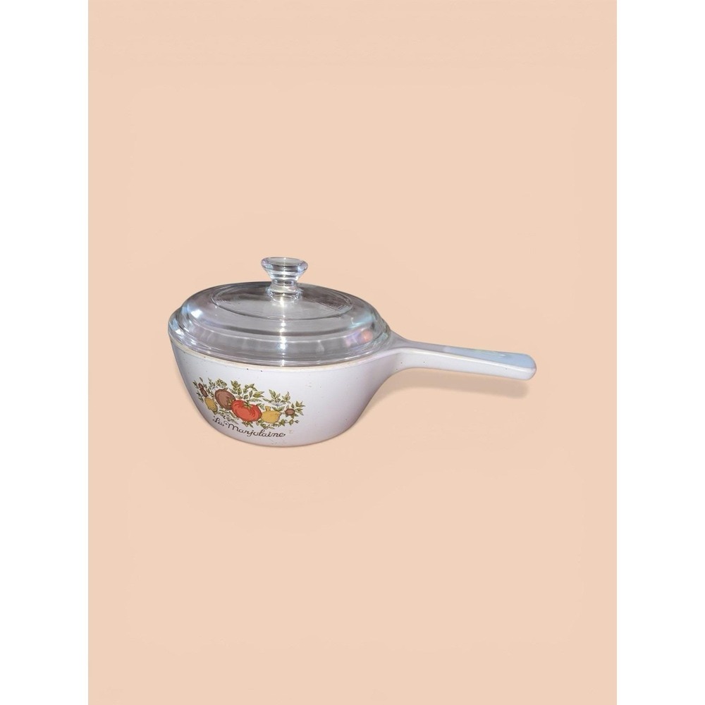 Vintage Corning Ware La Marjolaine Spice Of Life Sauce Pan W Lid -82-B 1 1/2 P